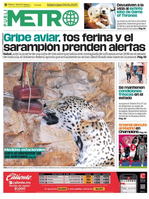 Portada de Publimetro Merida