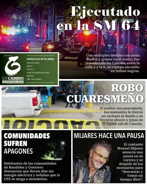 Portada de En Cambio - Quintana Roo (contraportada)
