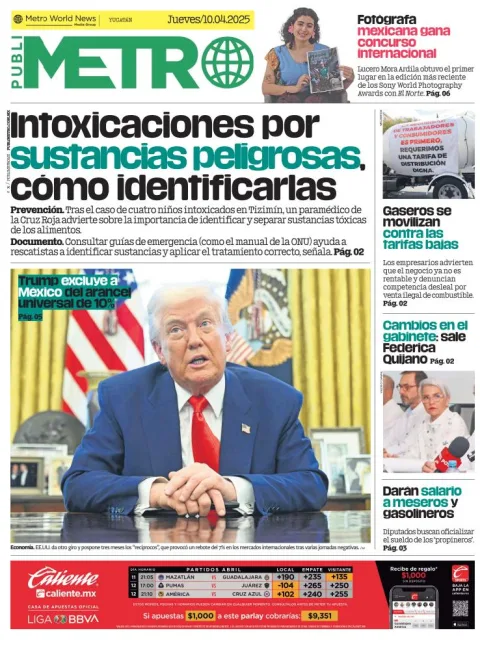 Portada de Publimetro Merida