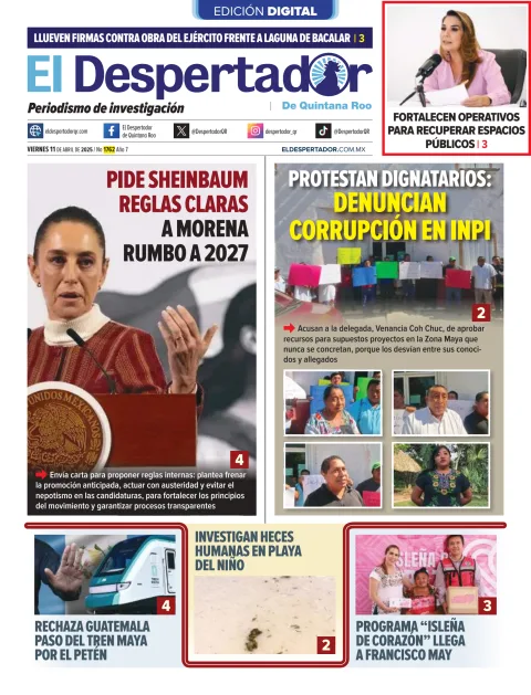 Portada de El Despertador de Quintana Roo
