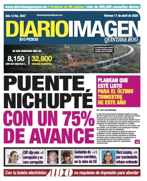 Portada de Diario Imagen Quintana Roo