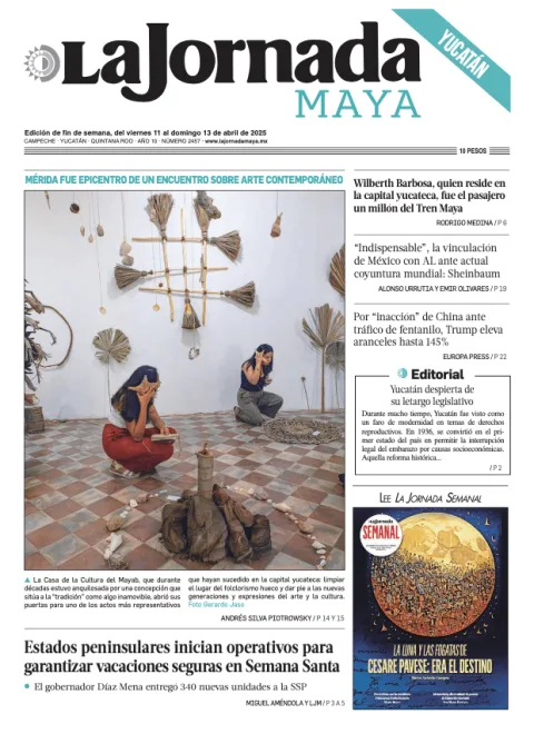 Portada de La Jornada Maya Yucatán del viernes, 11 de abril de 2025