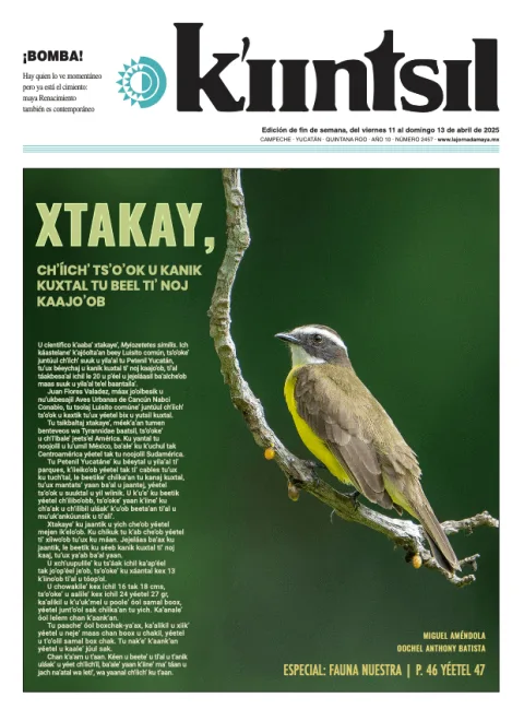 Portada de La Jornada - Kiintsil del viernes, 11 de abril de 2025