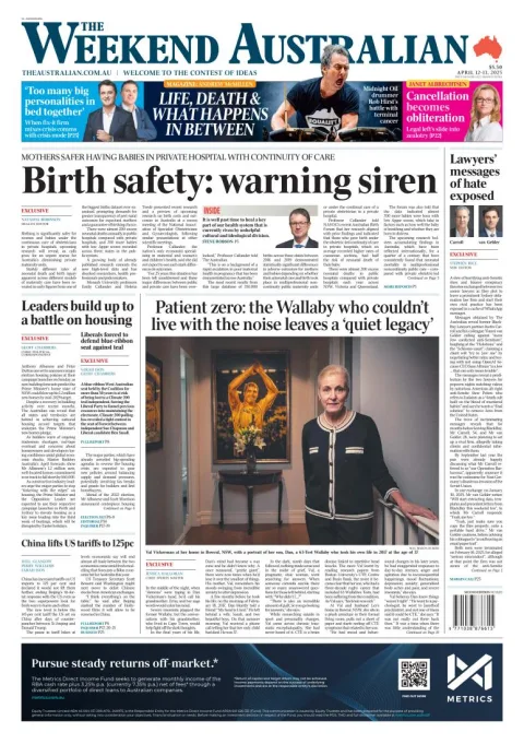Portada de The Australian
