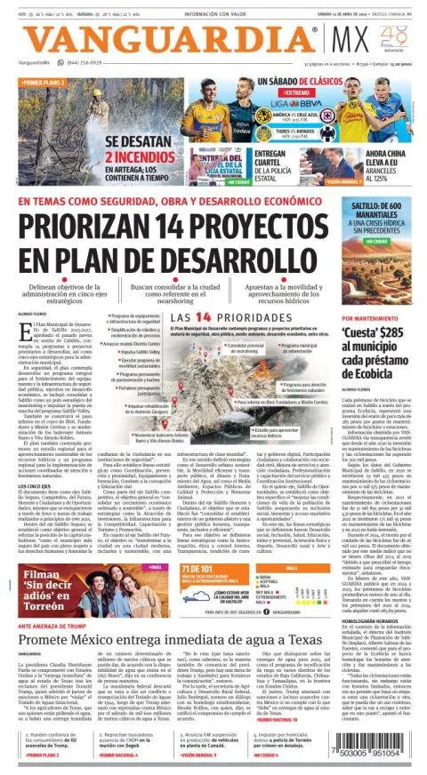 Portada de Vanguardia