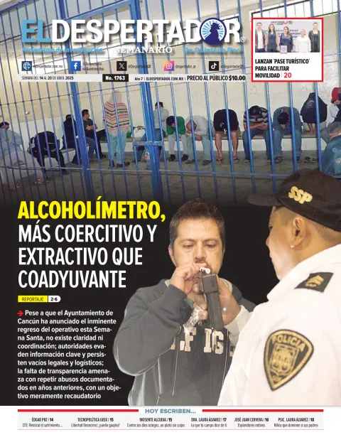 Portada de El Despertador de Quintana Roo