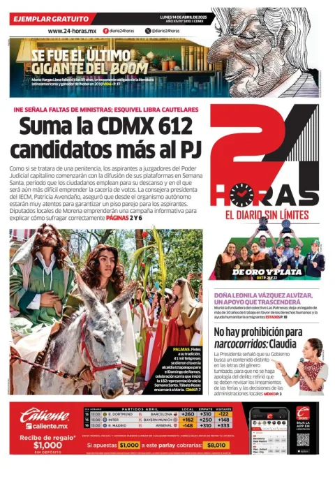 Portada de 24 Horas