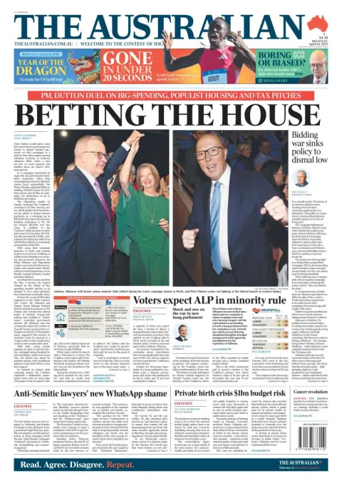 Portada de The Australian