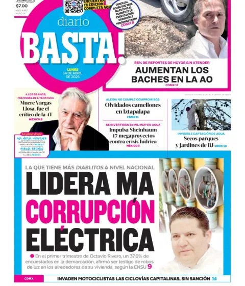 Portada de Basta del lunes, 14 de abril de 2025