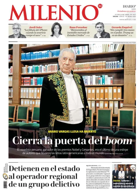 Portada de Milenio Leon del lunes, 14 de abril de 2025