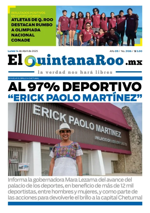 Portada de El Quintana Roo (portada)