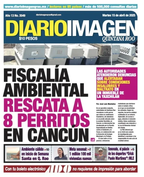 Portada de Diario Imagen Quintana Roo