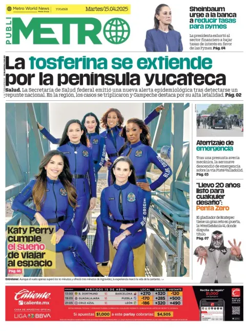 Portada de Publimetro Merida