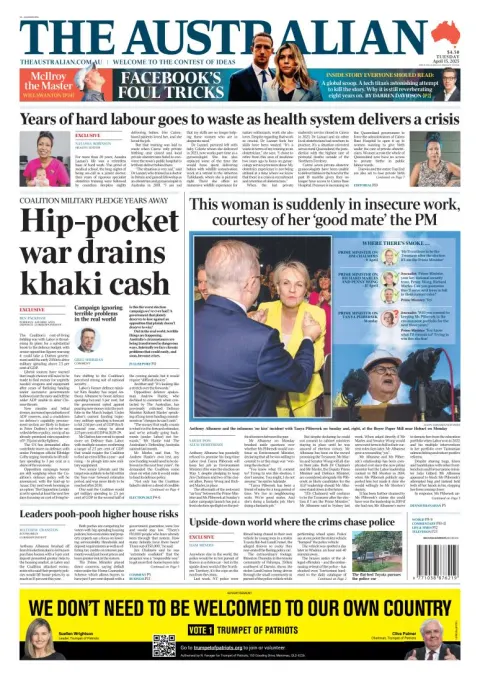 Portada de The Australian