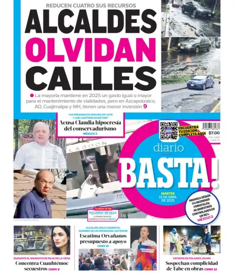 Portada de Basta del martes, 15 de abril de 2025