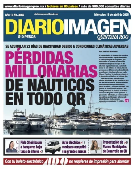 Portada de Diario Imagen Quintana Roo