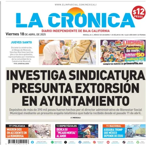 Portada de La Cronica