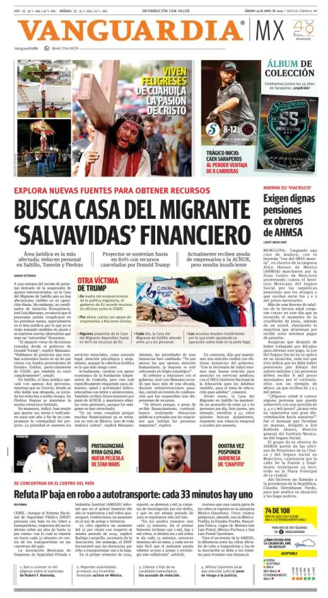 Portada de Vanguardia