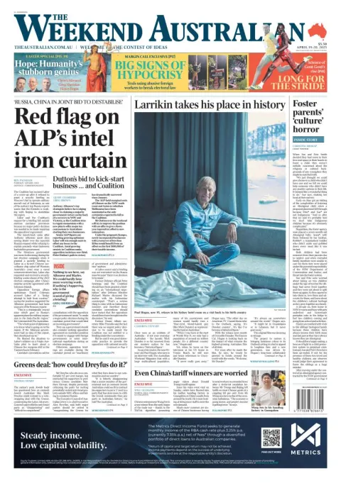 Portada de The Australian