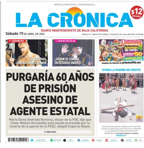 Portada de La Cronica
