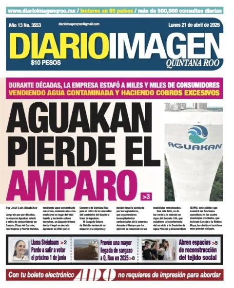 Portada de Diario Imagen Quintana Roo