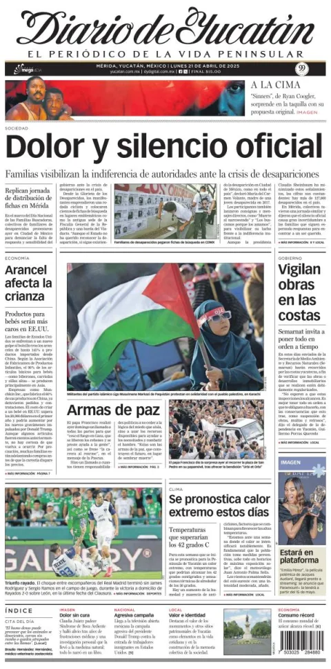 Portada de Diario de Yucatán
