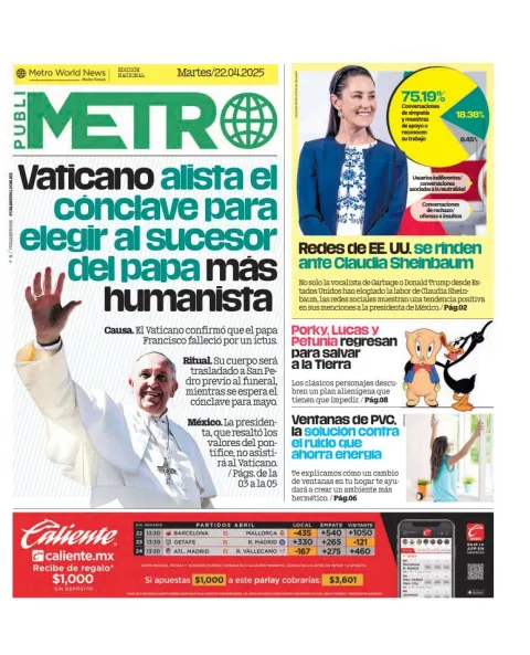 Portada de Publimetro Guadalajara