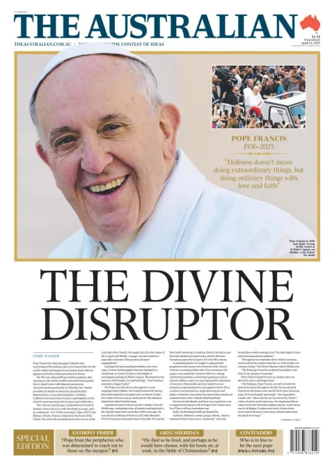 Portada de The Australian