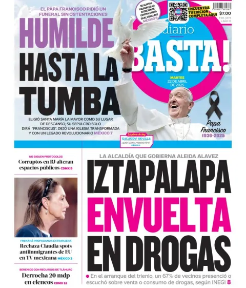 Portada de Basta del martes, 22 de abril de 2025