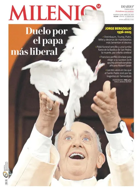 Portada de Milenio Tamaulipas del martes, 22 de abril de 2025