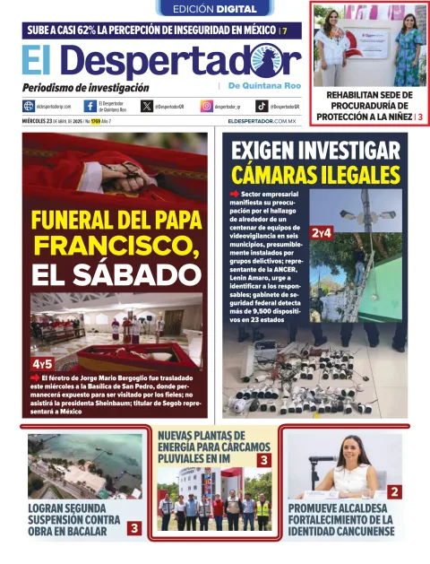 Portada de El Despertador de Quintana Roo