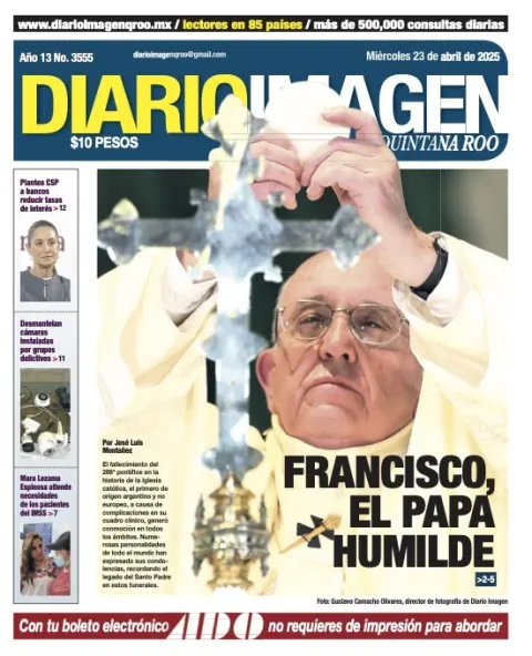 Portada de Diario Imagen Quintana Roo