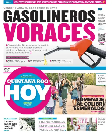 Portada de Quintana Roo Hoy