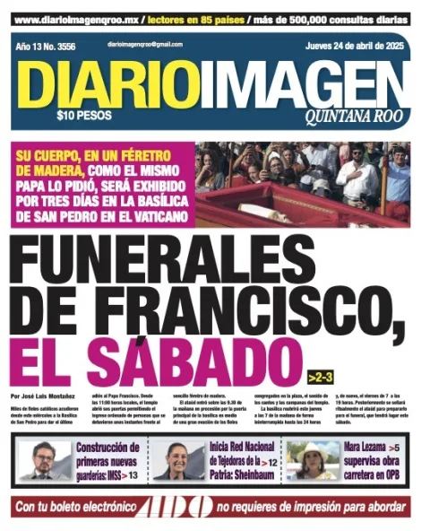 Portada de Diario Imagen Quintana Roo
