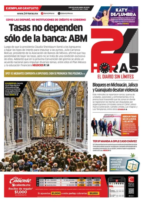 Portada de 24 Horas