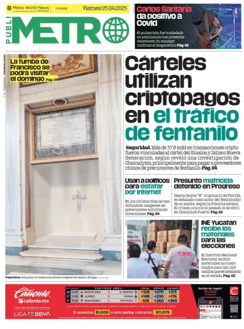 Portada de Publimetro Merida