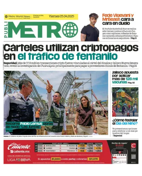 Portada de Publimetro Guadalajara