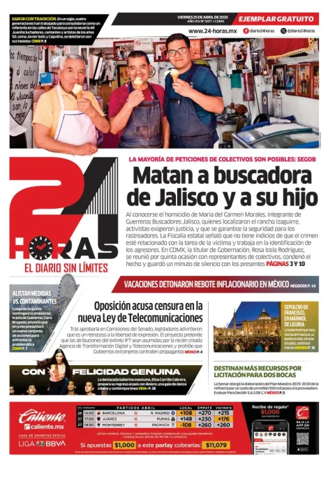 Portada de 24 Horas