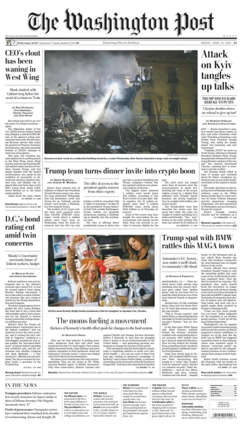 Portada de The Washington Post