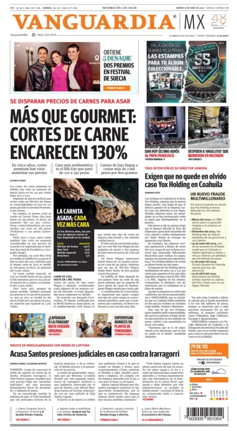 Portada de Vanguardia