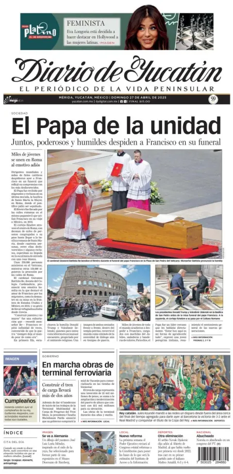 Portada de Diario de Yucatán