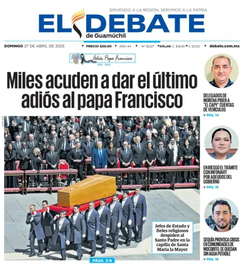 Portada de El Debate de Guamuchil
