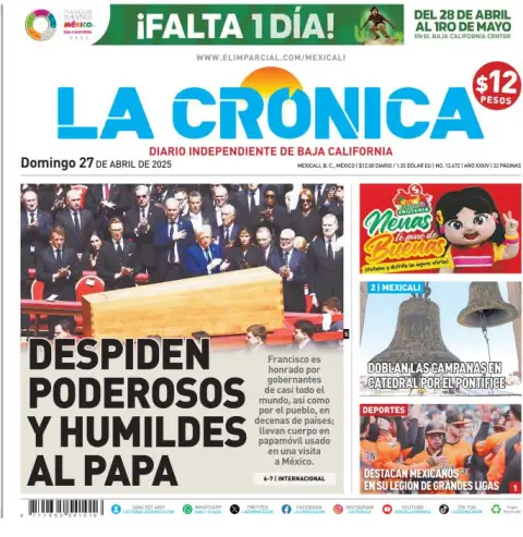 Portada de La Cronica