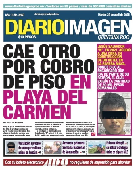 Portada de Diario Imagen Quintana Roo