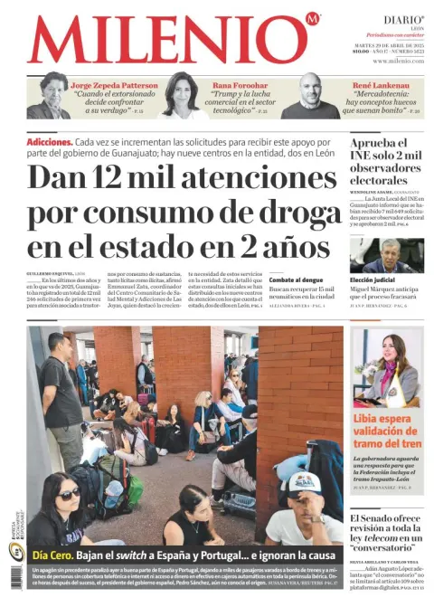 Portada de Milenio Leon del martes, 29 de abril de 2025