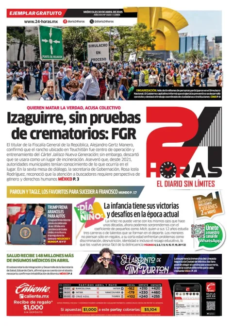 Portada de 24 Horas