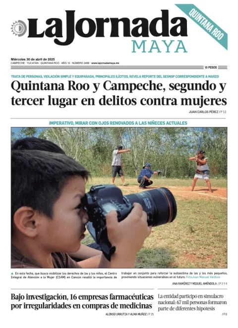 Portada de La Jornada Maya Quintana Roo