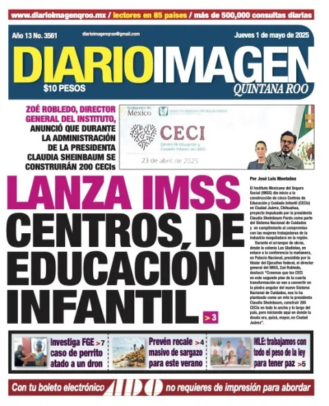 Portada de Diario Imagen Quintana Roo