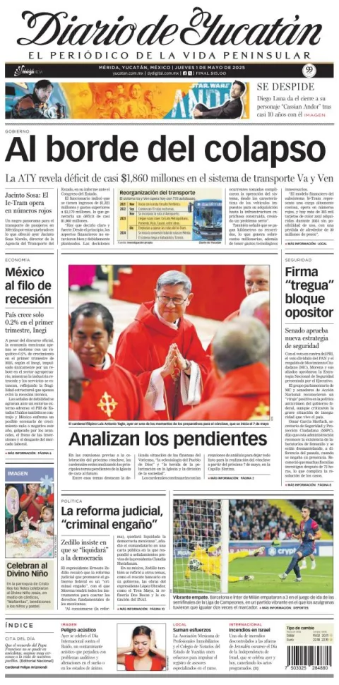 Portada de Diario de Yucatán