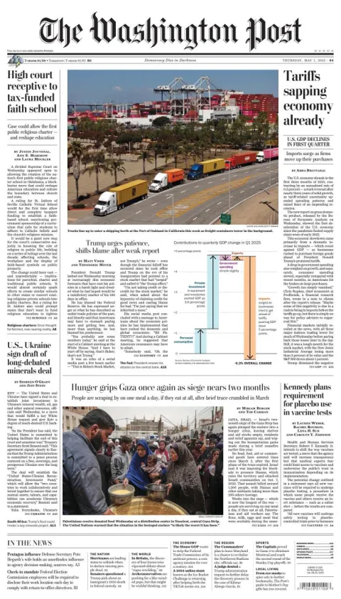 Portada de The Washington Post